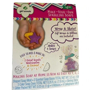 Girl Scouts Make Your Own Sparkling Soaps Kit Watermelon & Coconut Scented